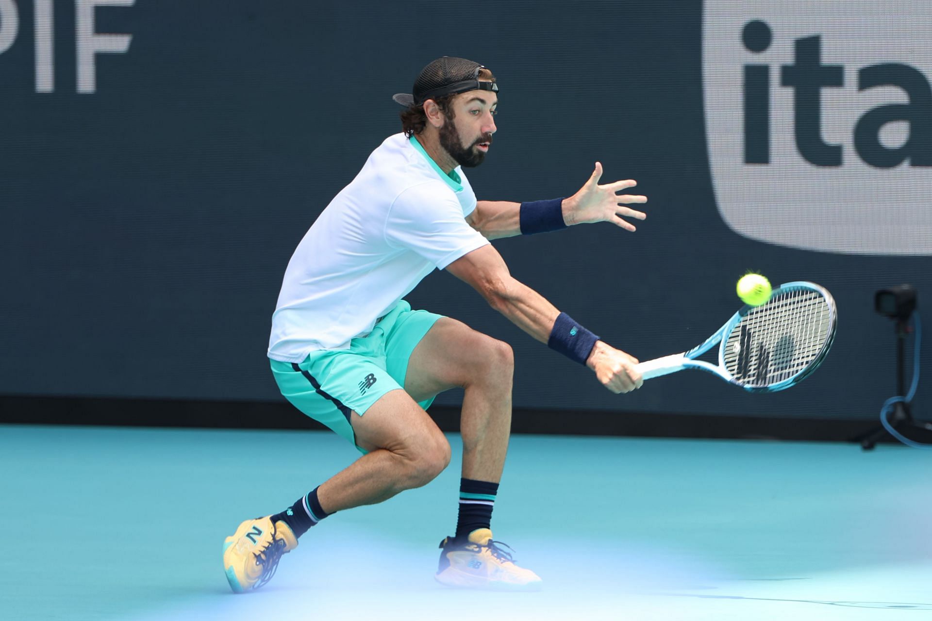 Thompson at the 2025 Miami Open (Source: Getty)